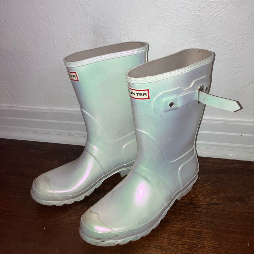 W9 Hunter holographic rain boots
